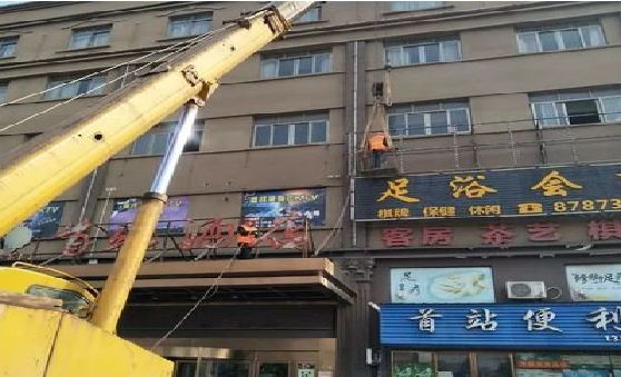 晋江安装较高的门店招牌有什么好的方法？
